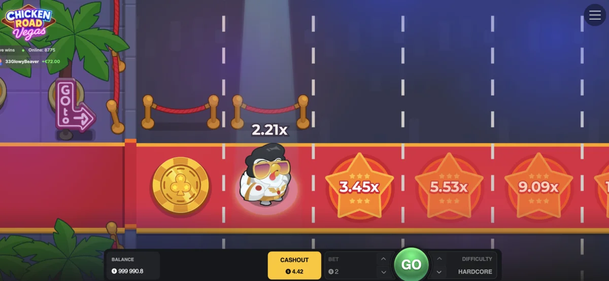 Chicken Road Vegas desktop application interface